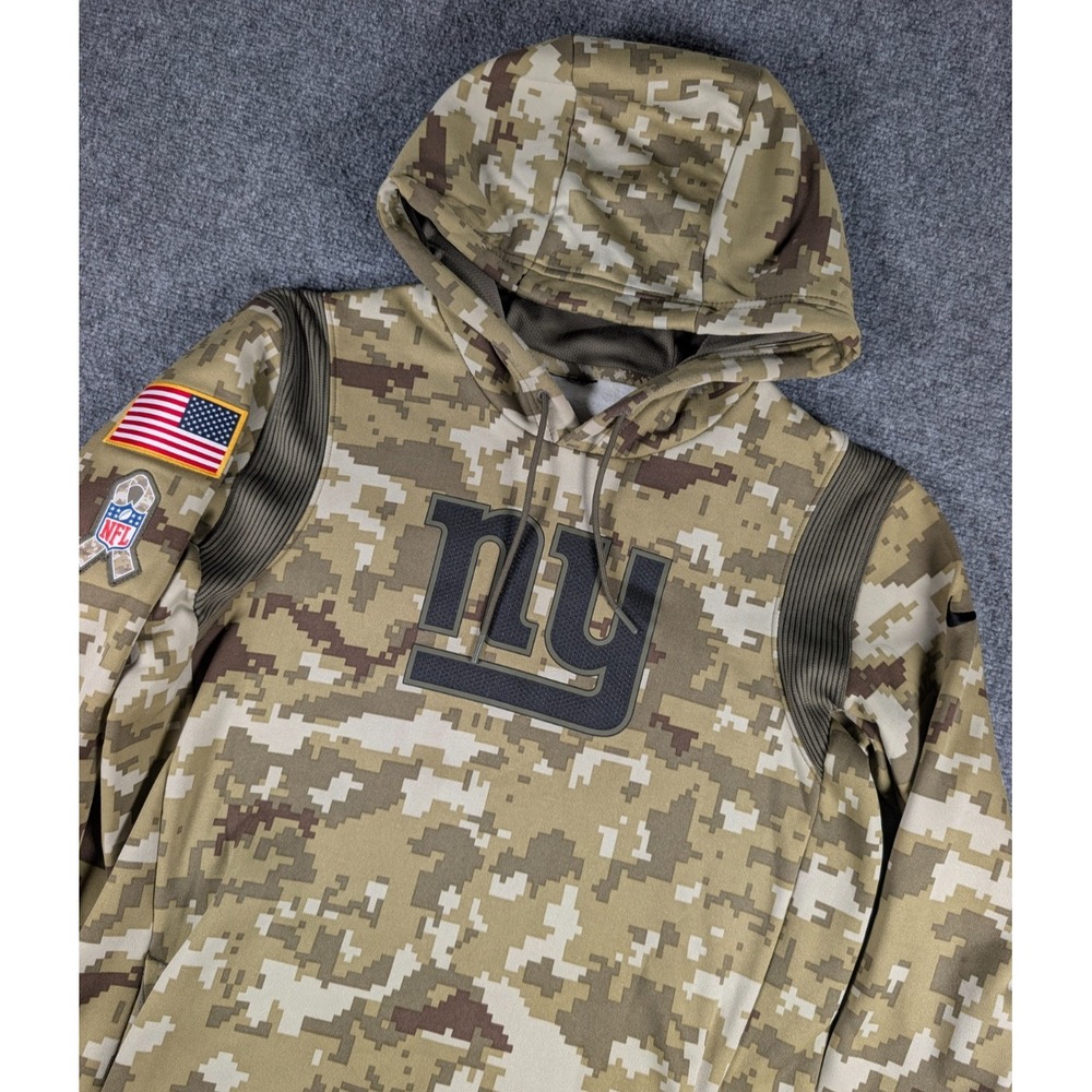 New York Giants Salute To Service Nike Hoodie Mens Medium Green Camo NFL